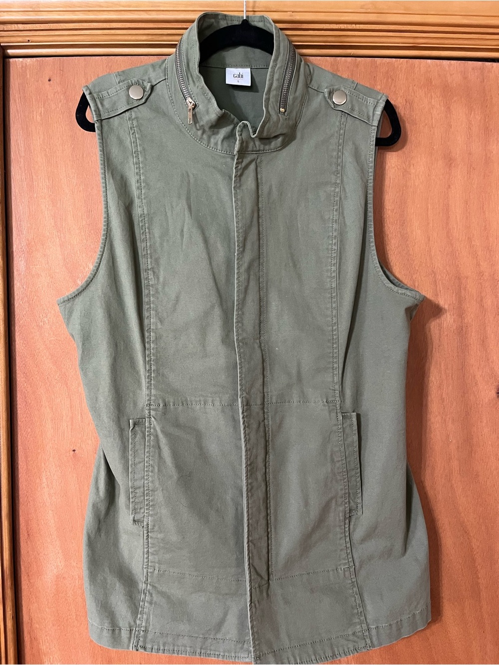 CAbi NWOT Olive Explorer Vest